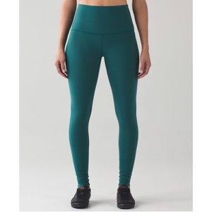 Lululemon Wunder Under Pant Hi-Rise WU Green Teal